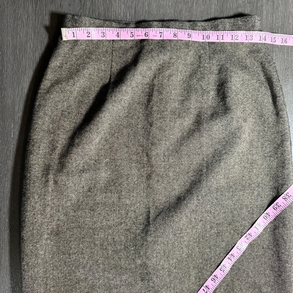 Vintage Brown Wool Blanket Skirt Maxi Sag Harbor Skirt 4 8